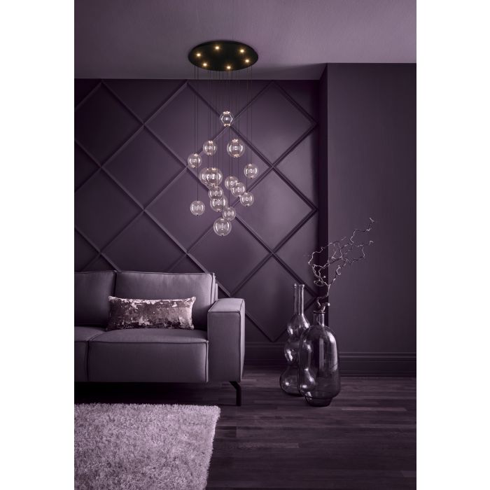 Eglo ESPARDELLO Κρεμαστό Φωτιστικό LED Μαύρο 390333